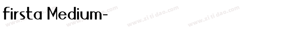 firsta Medium字体转换